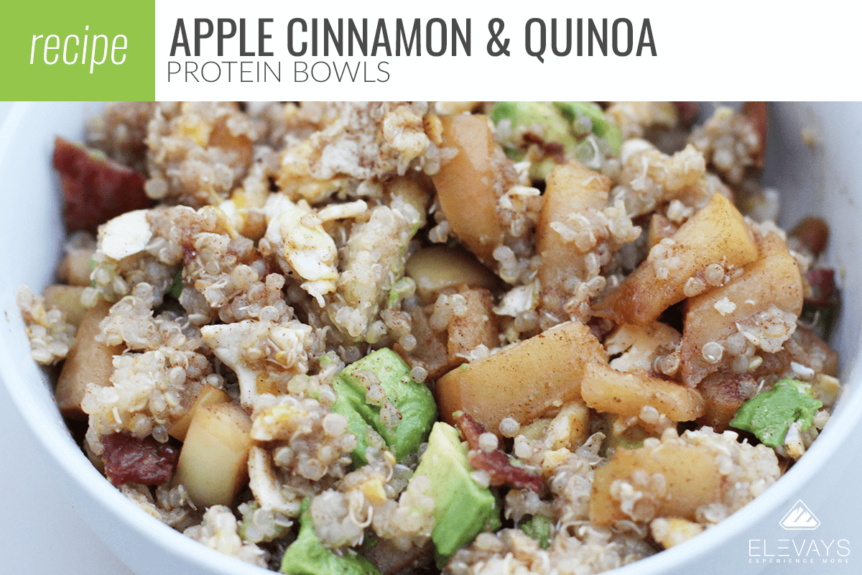 Apple Cinnamon Quinoa Protein Bowls