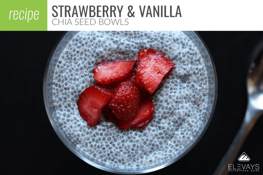 Strawberry and Vanilla Chia Seed Bowls